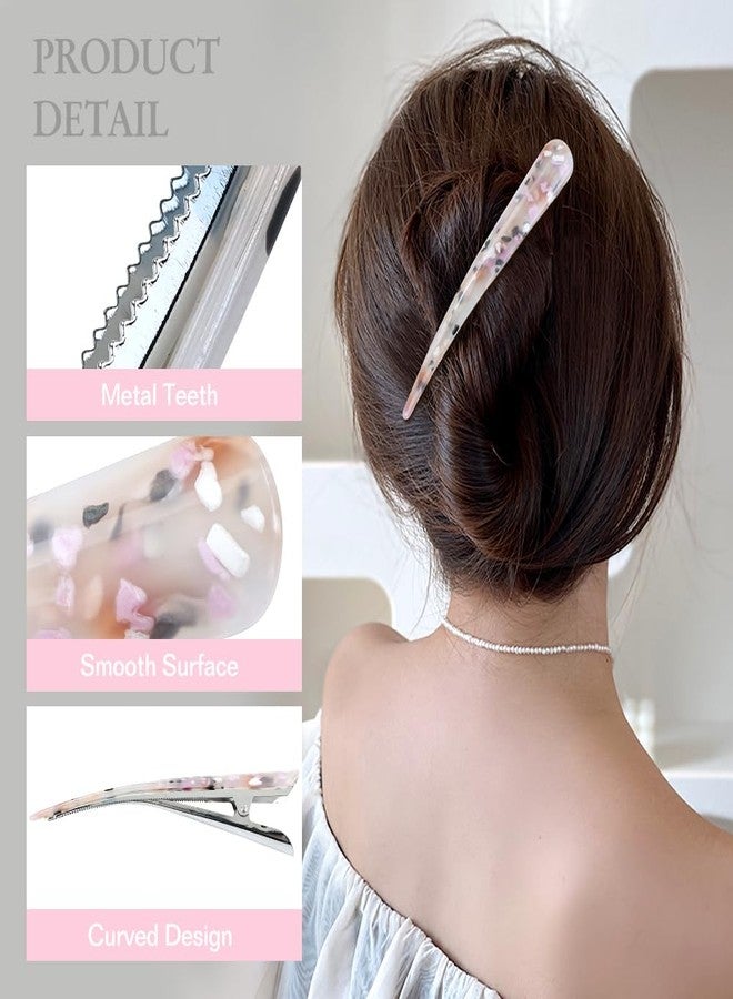 Dizila 6 Pieces Long Big Acrylic Alligator Hair Clips (6PCS S2) - Image 5
